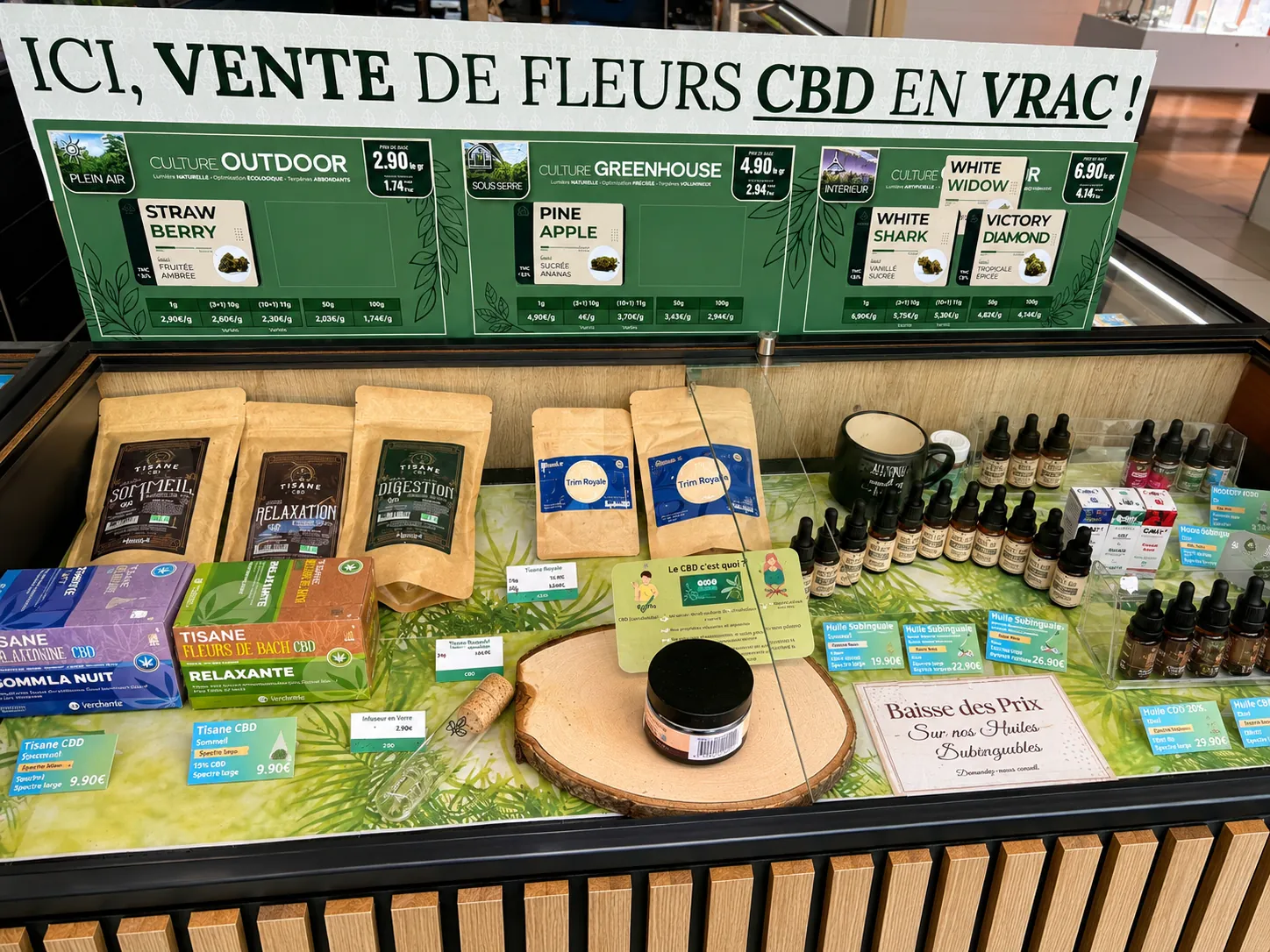Corner CBD de la boutique HappeSmoke Les Arcs